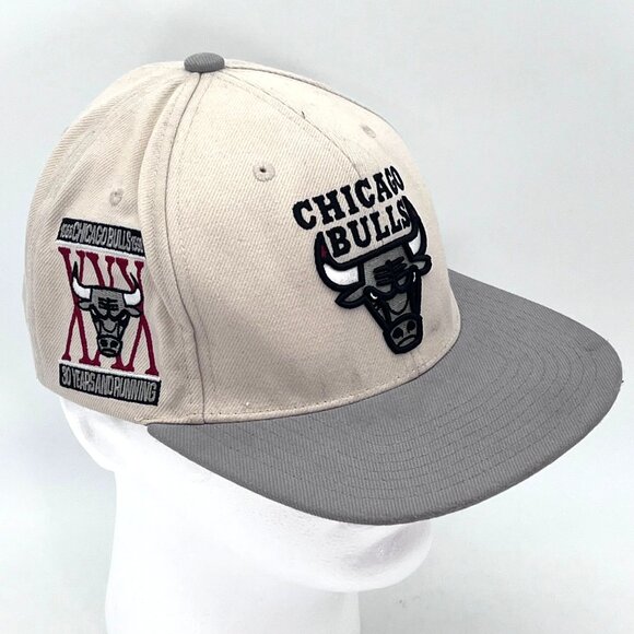 Mitchell & Ness Chicago Bulls 30th Anniversary Cap Hat Adjustable Snapback 1996 - Picture 2 of 16